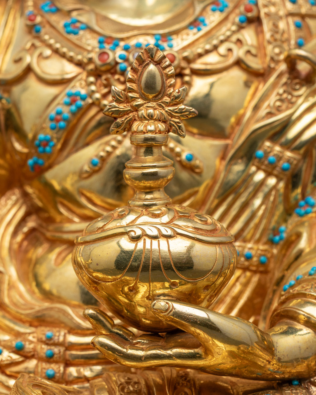 Guru Rinpoche Statue | Sacred Tibetan Buddha Sculpture