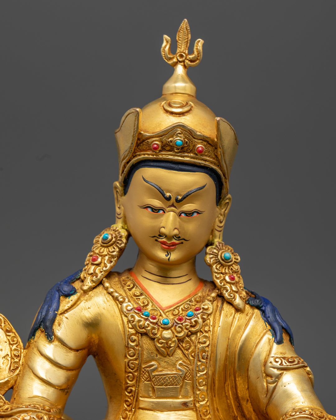 Guru Rinpoche Statue with consort| Sacred Padmasambhava sculpture