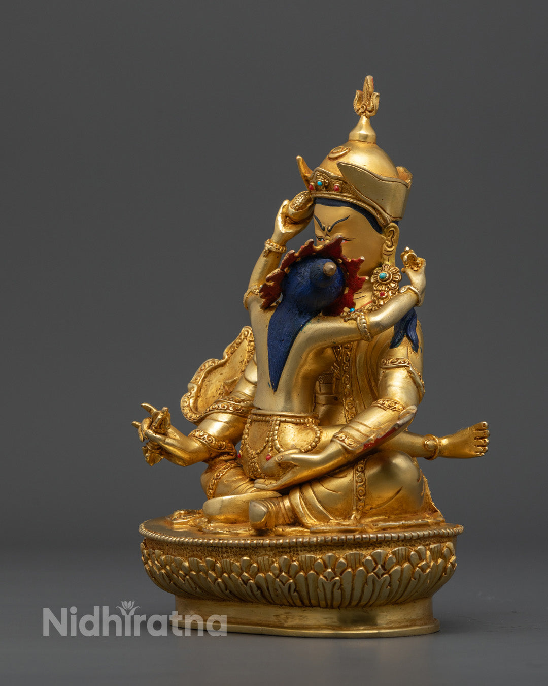 Guru Rinpoche Statue with consort| Sacred Padmasambhava sculpture