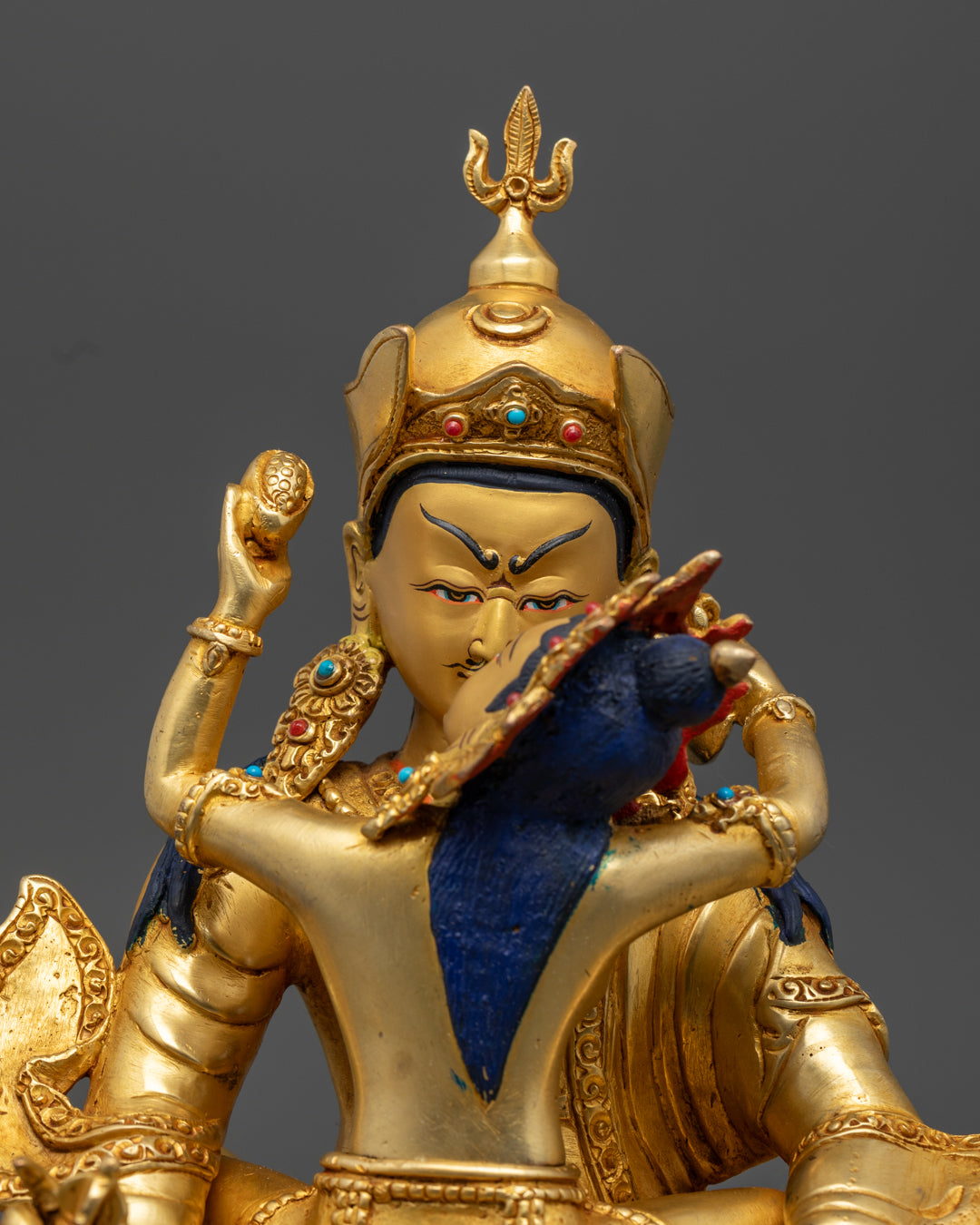 Guru Rinpoche Statue with consort| Sacred Padmasambhava sculpture