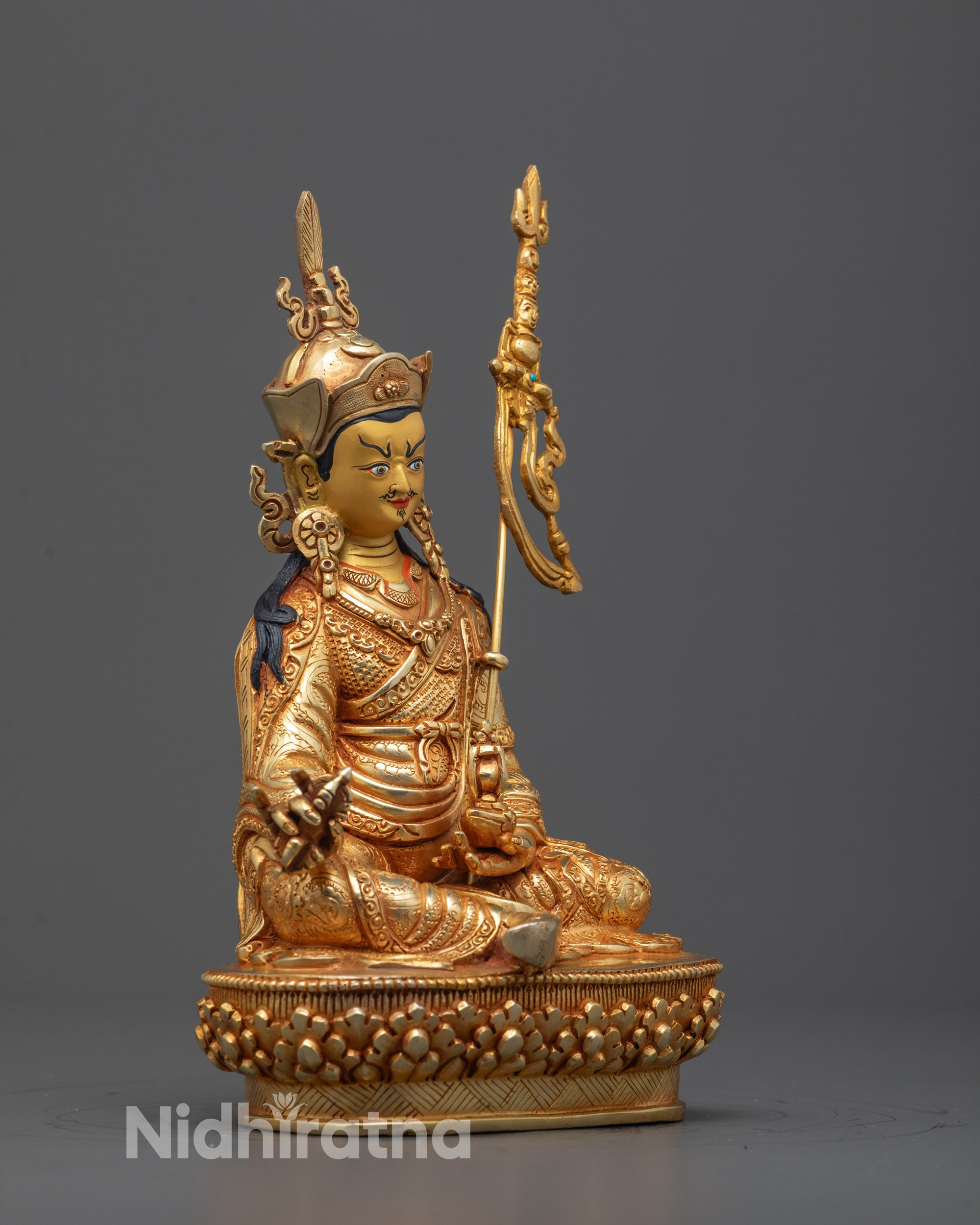 Guru Rinpoche Statue | Artisan-Crafted Sacred Statue from Nepal