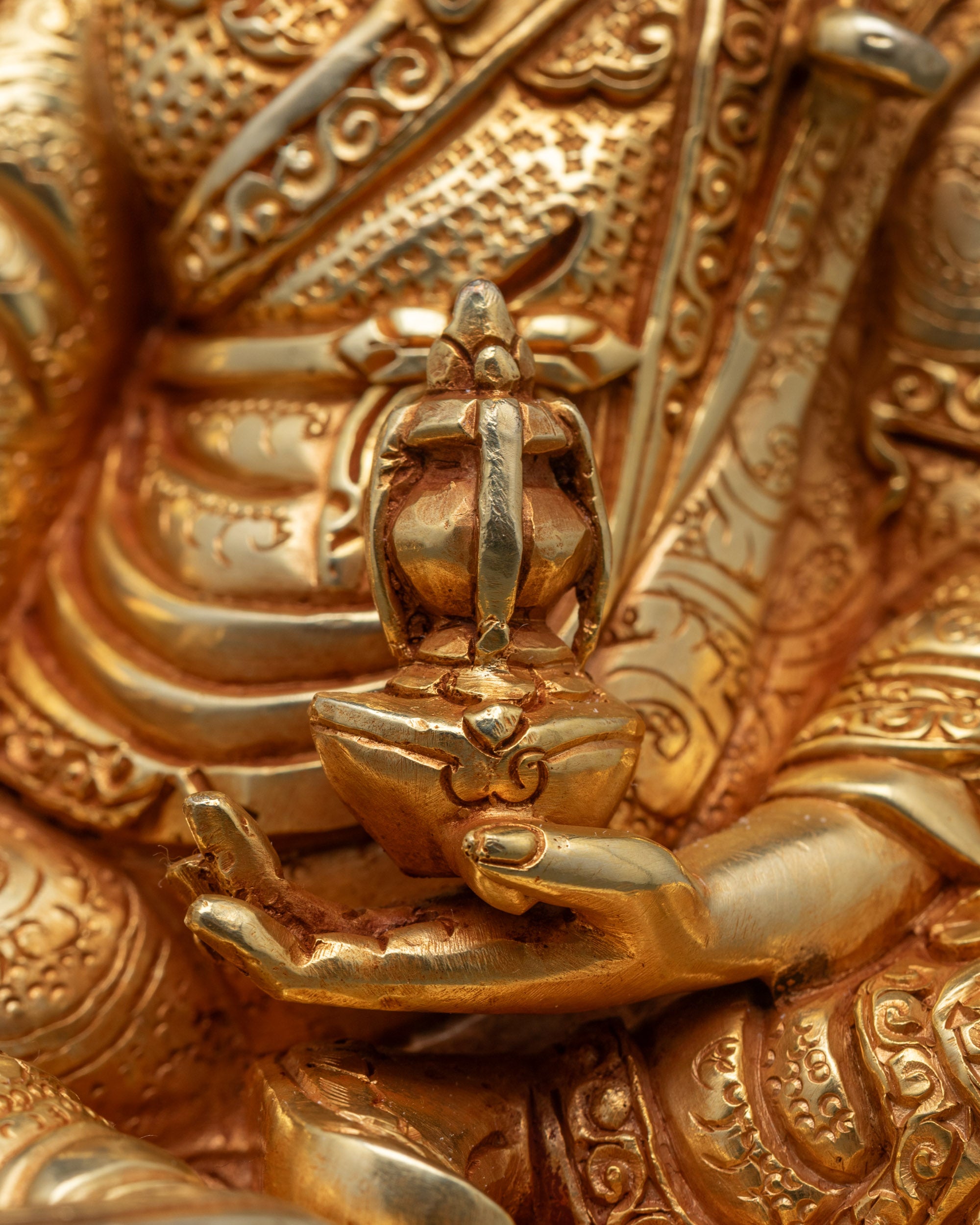 Guru Rinpoche Statue | Artisan-Crafted Sacred Statue from Nepal