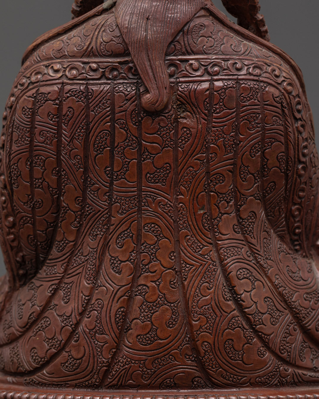 Traditionally Carved Guru Padmasambhava Buddhist Sculpture