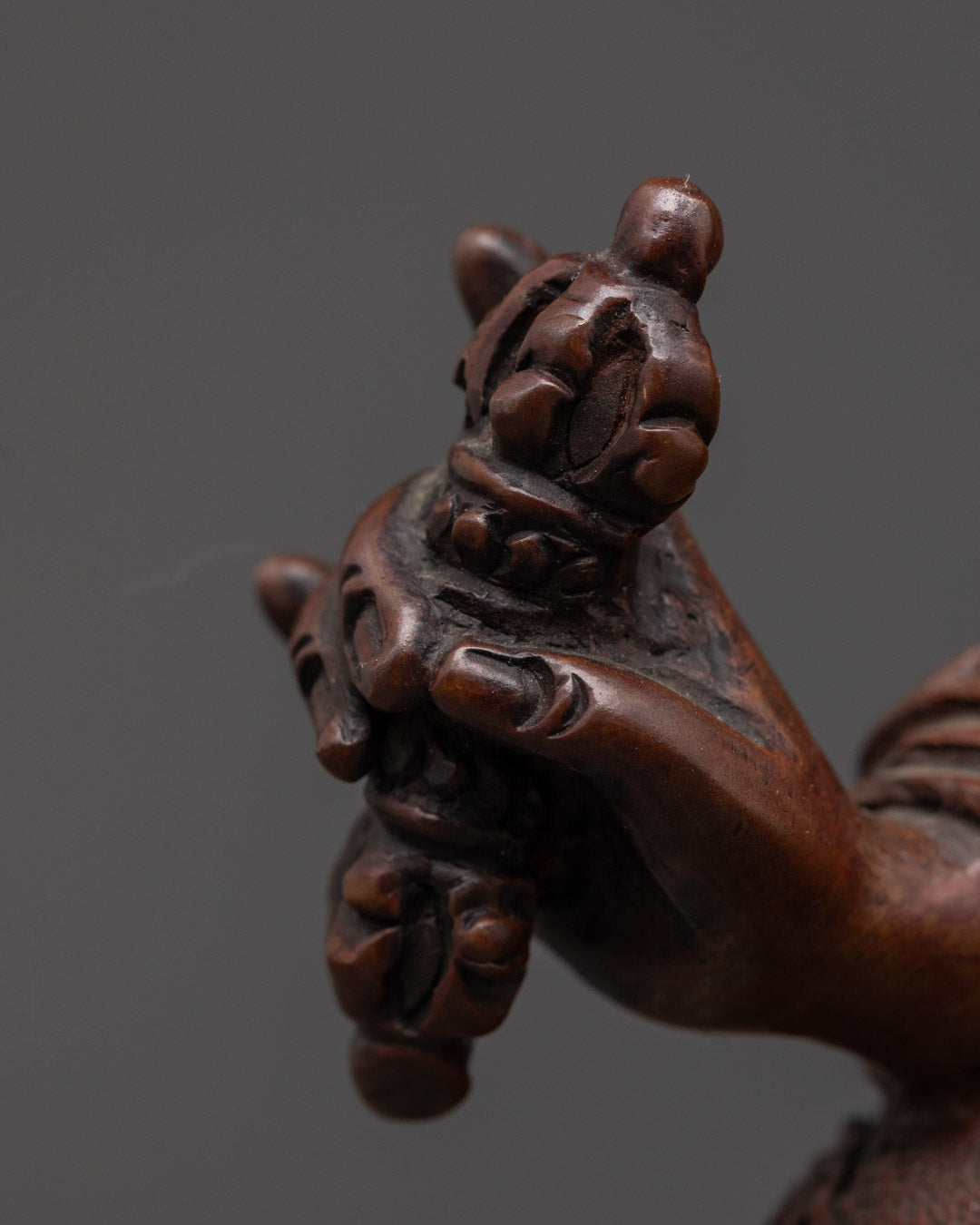 Traditionally Carved Guru Padmasambhava Buddhist Sculpture