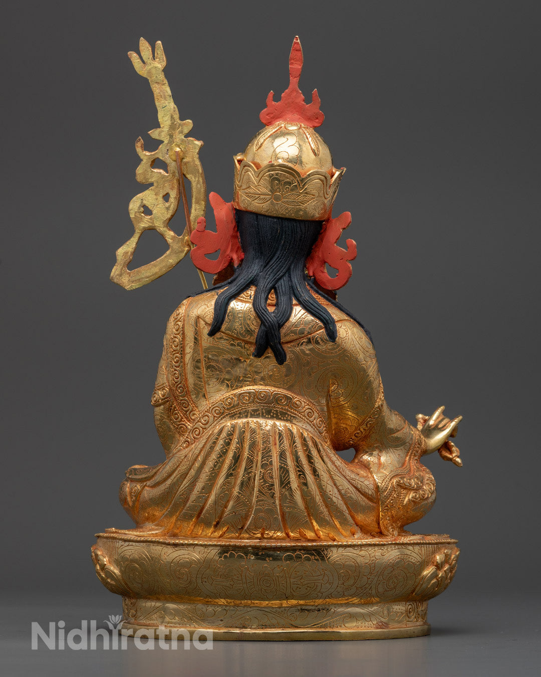 Handcrafted Guru Rinpoche Statue | Tibetan Buddhist Art