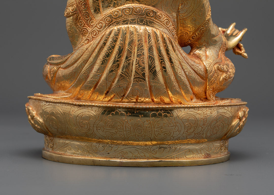 Handcrafted Guru Rinpoche Statue | Tibetan Buddhist Art