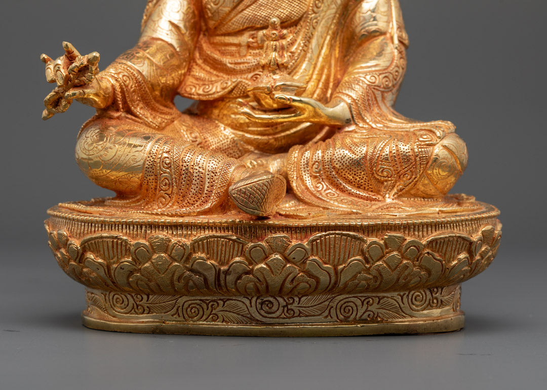 Handcrafted Guru Rinpoche Statue | Tibetan Buddhist Art