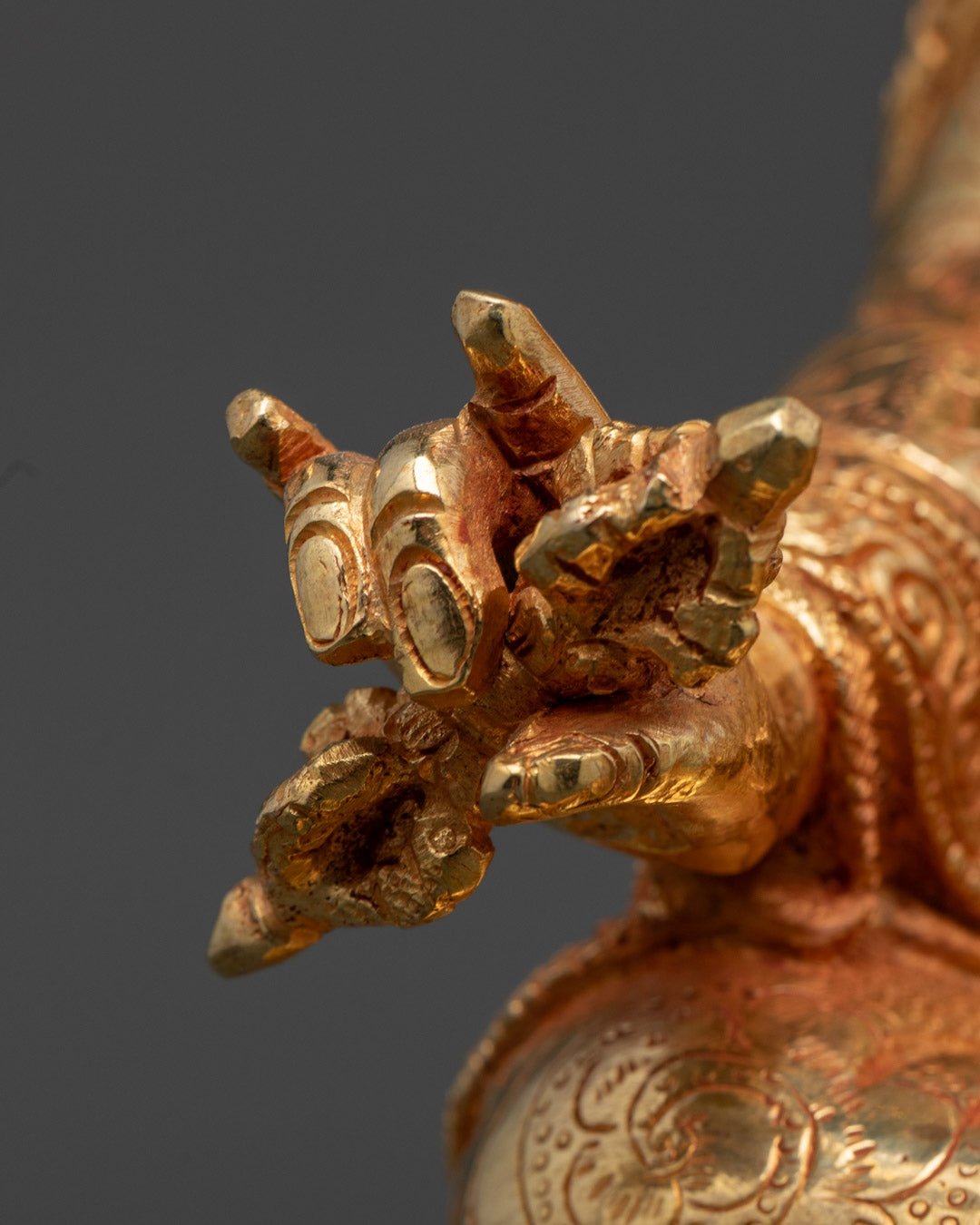 Handcrafted Guru Rinpoche Statue | Tibetan Buddhist Art