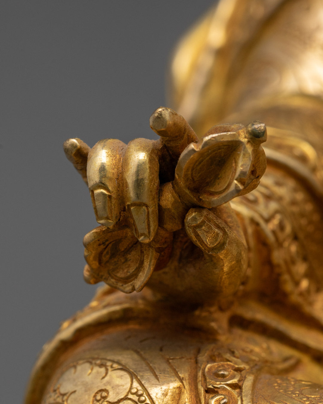 Guru Rinpoche Statue | Traditional Himalayan Hand-Carved