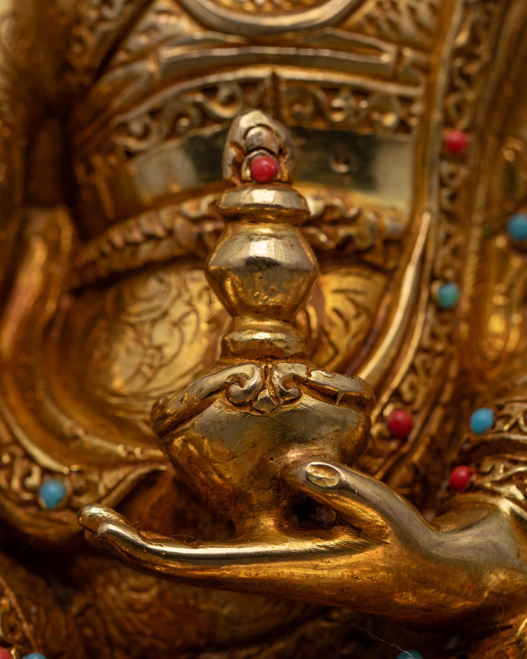 Handcrafted Guru Rinpoche Statue | Tibetan Master