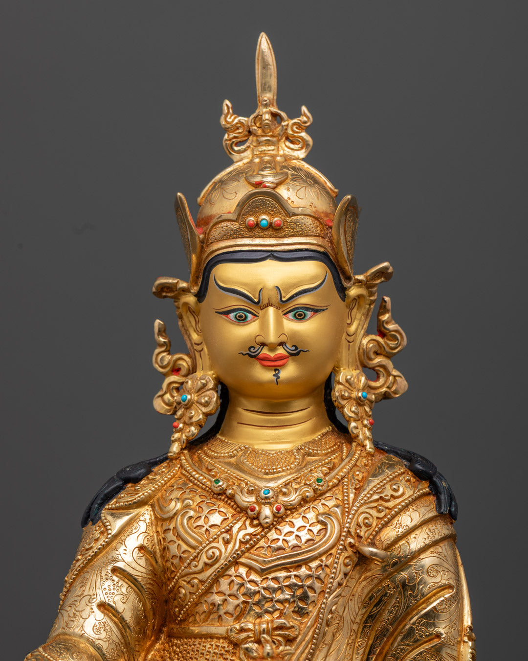 Guru Rinpoche Statue | Handcrafted Tibetan Buddhist