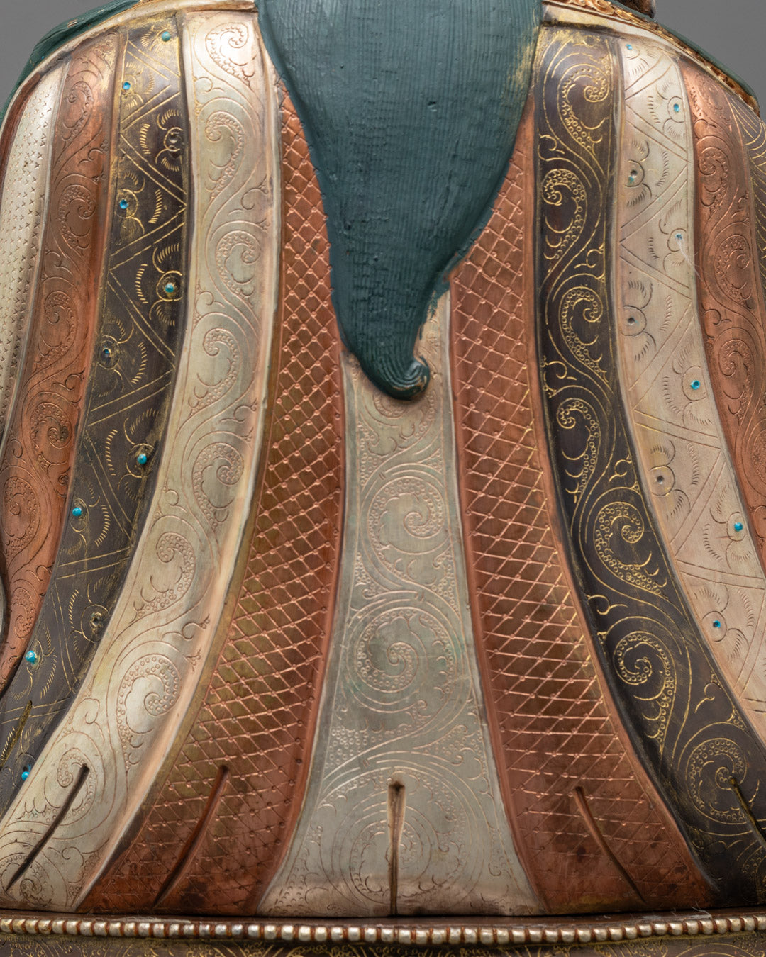 Oxidized Padmasambhava Statue | Master Carved Padmasambhava