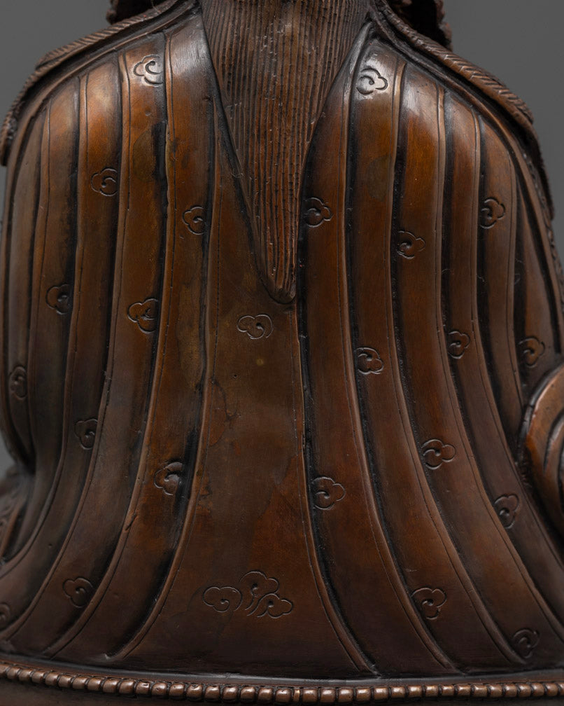Oxidized Guru Rinpoche statue | Tibetan Sacred Art
