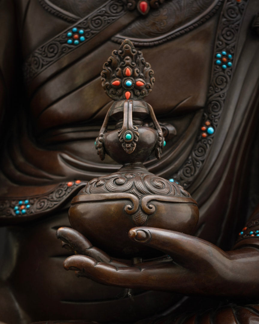 34.65"Inch Guru Rinpoche Mantra Statue