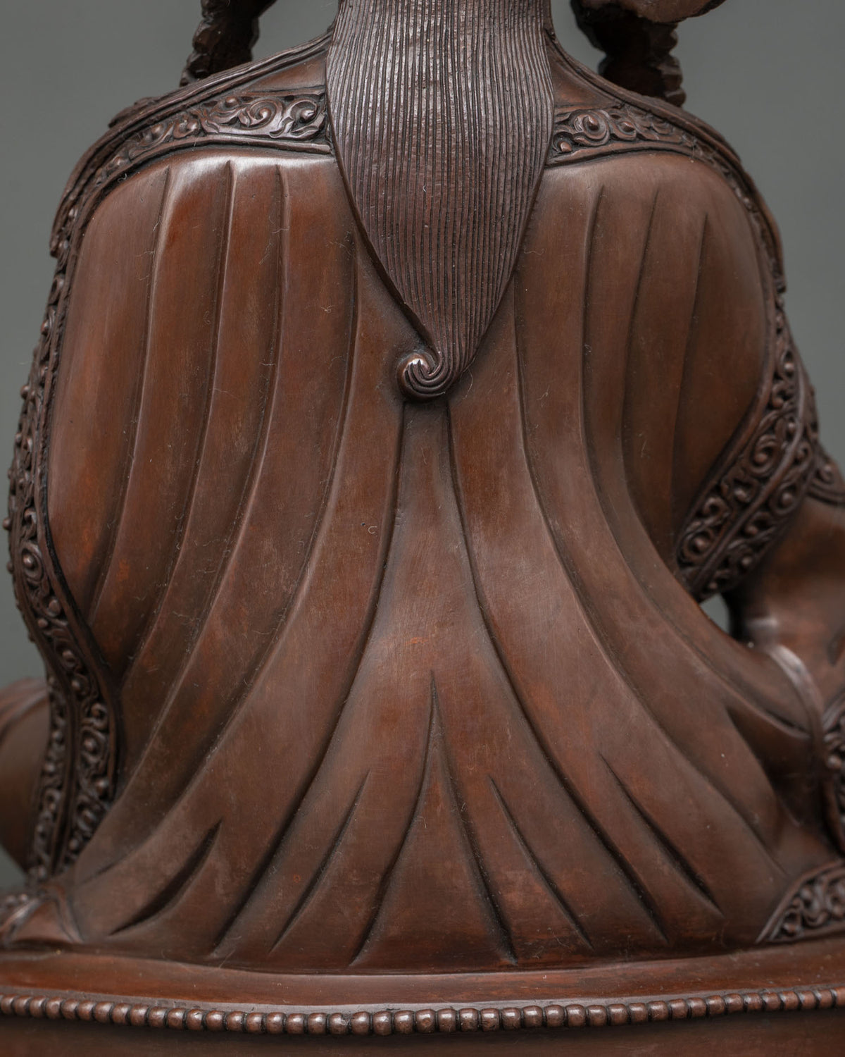 Lotus-Born Guru Rinpoche Statue | Oxidized Copper Art from Nepal