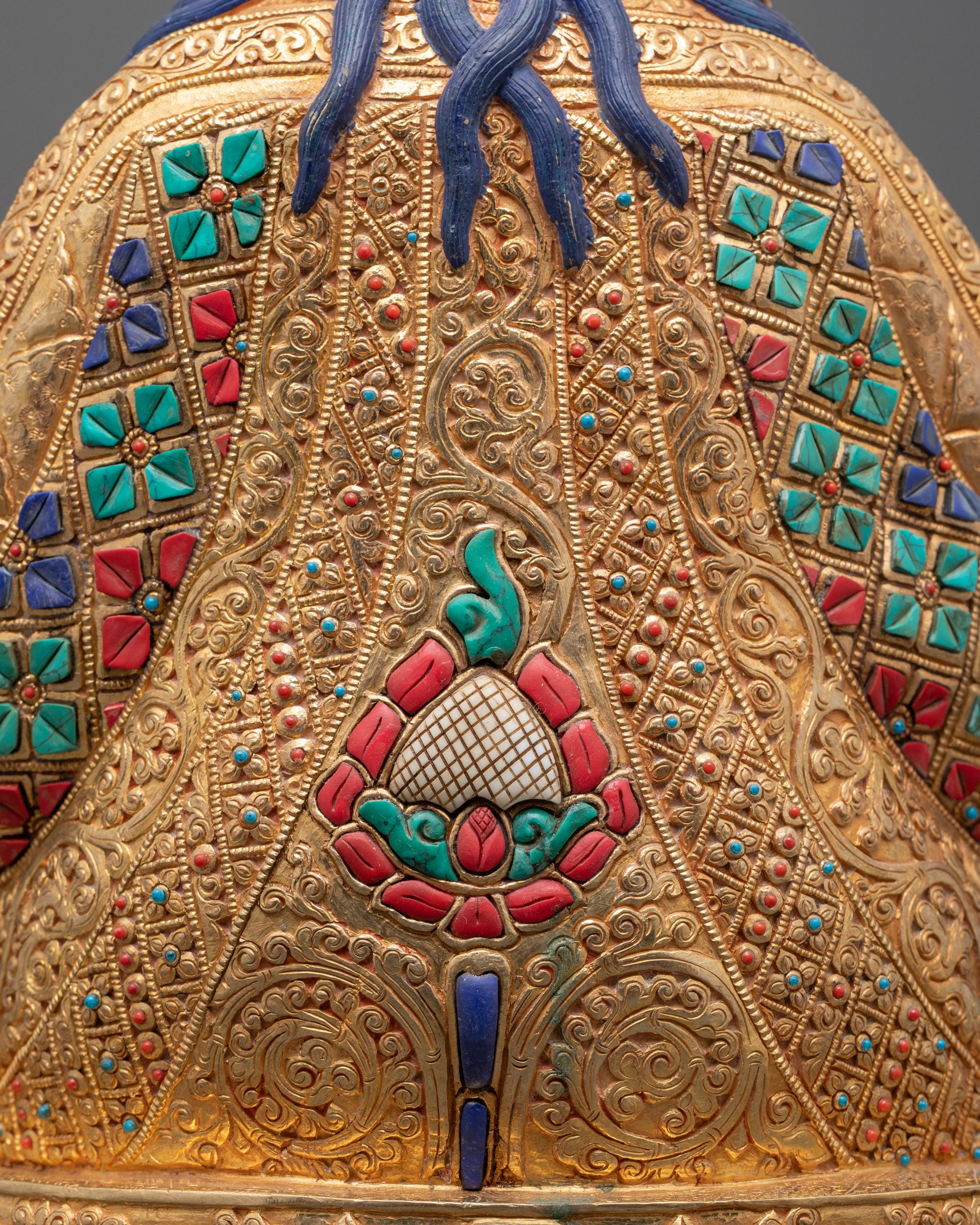 Traditional Guru Rinpoche Statue | Padmasambhava Tibetan Deity
