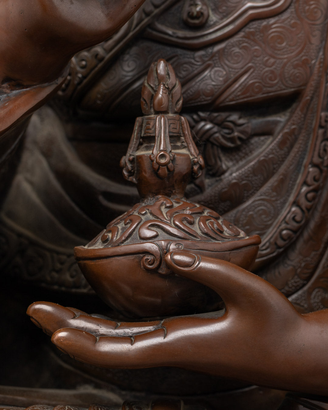 Enlightened Buddhist Guru Tsokye Dorje Sculpture