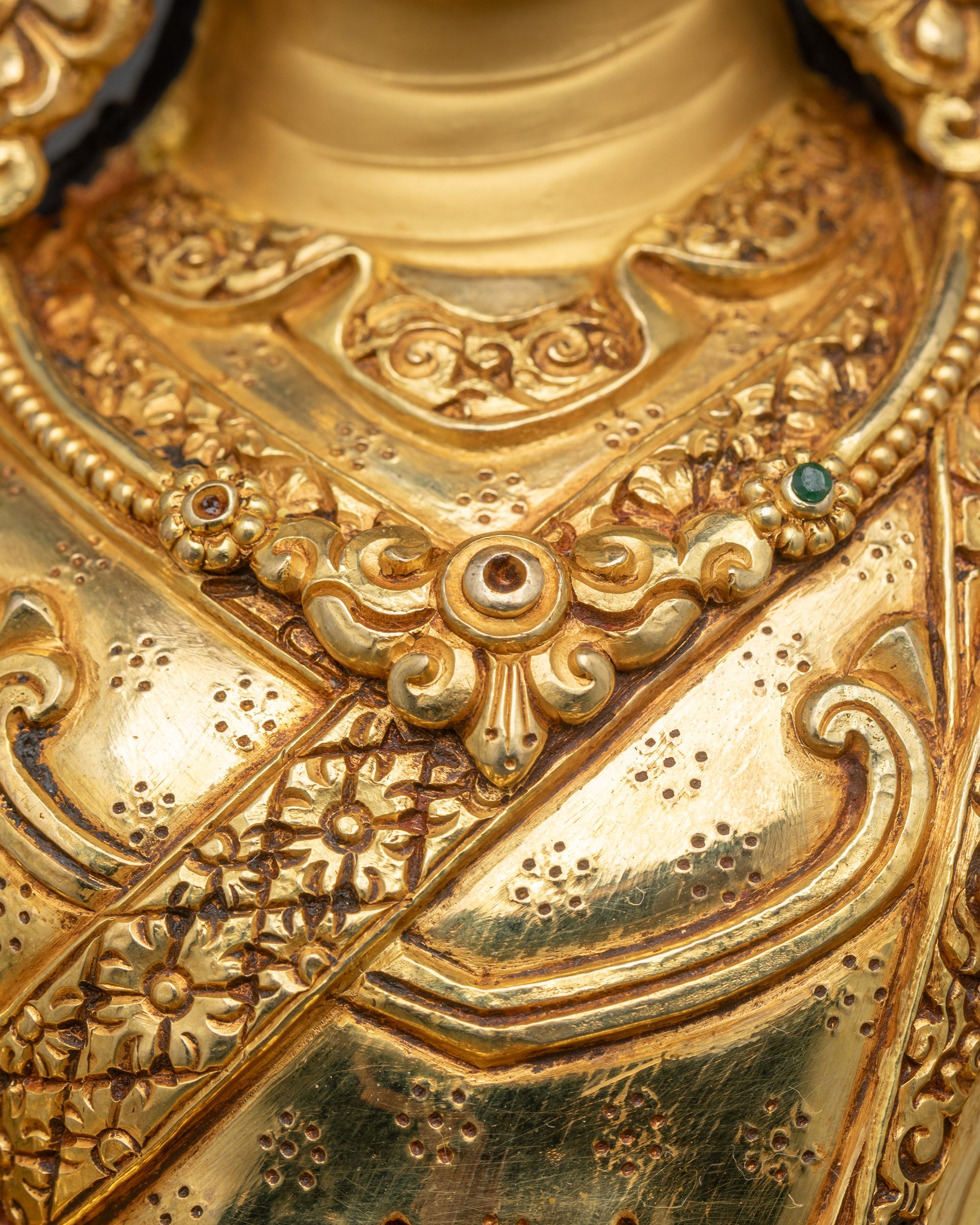 Traditional Guru Rinpoche Statue | Tibetan Buddhist Home Decor