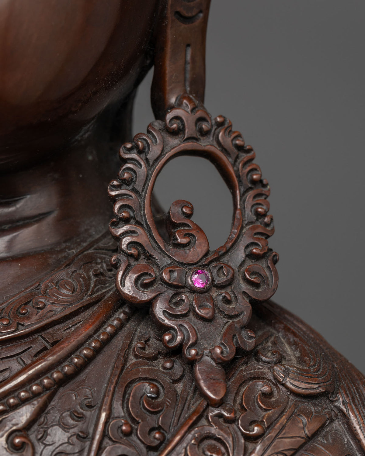 Oxidized Guru Rinpoche Statue | Illuminate Your Path to Enlightenment