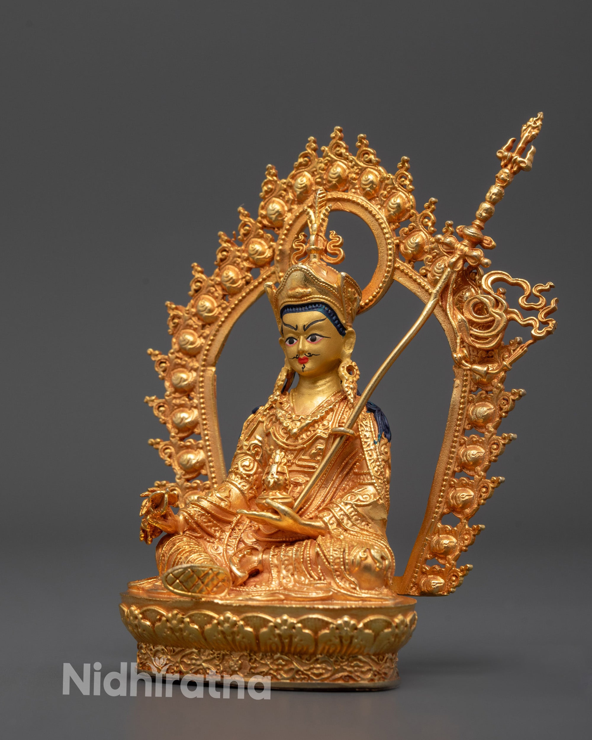 Machine-Made Guru Rinpoche Statue | Authentic Himalayan Art