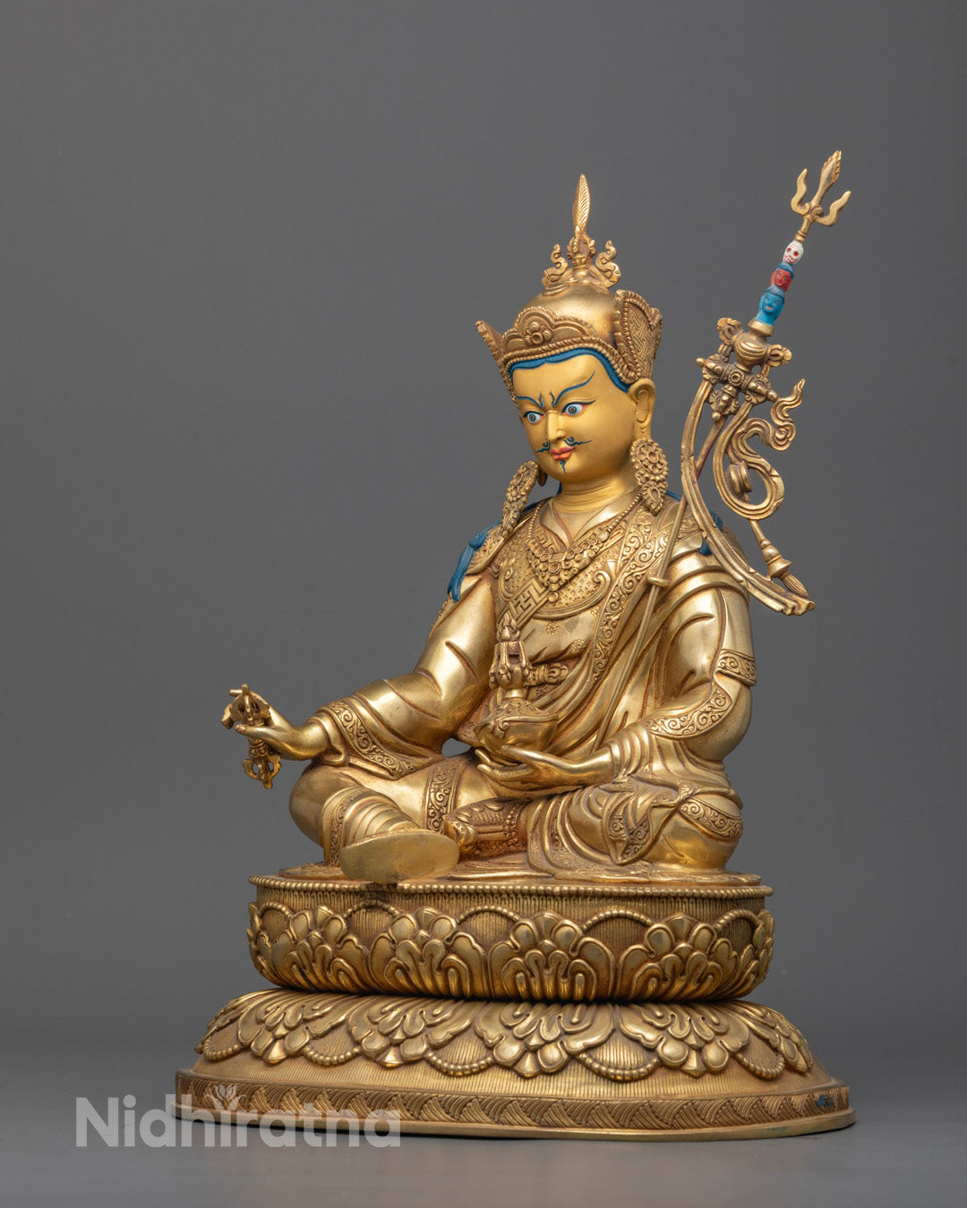Hand-Crafted Guru Rinpoche Statue | Himalayan Buddhist Art