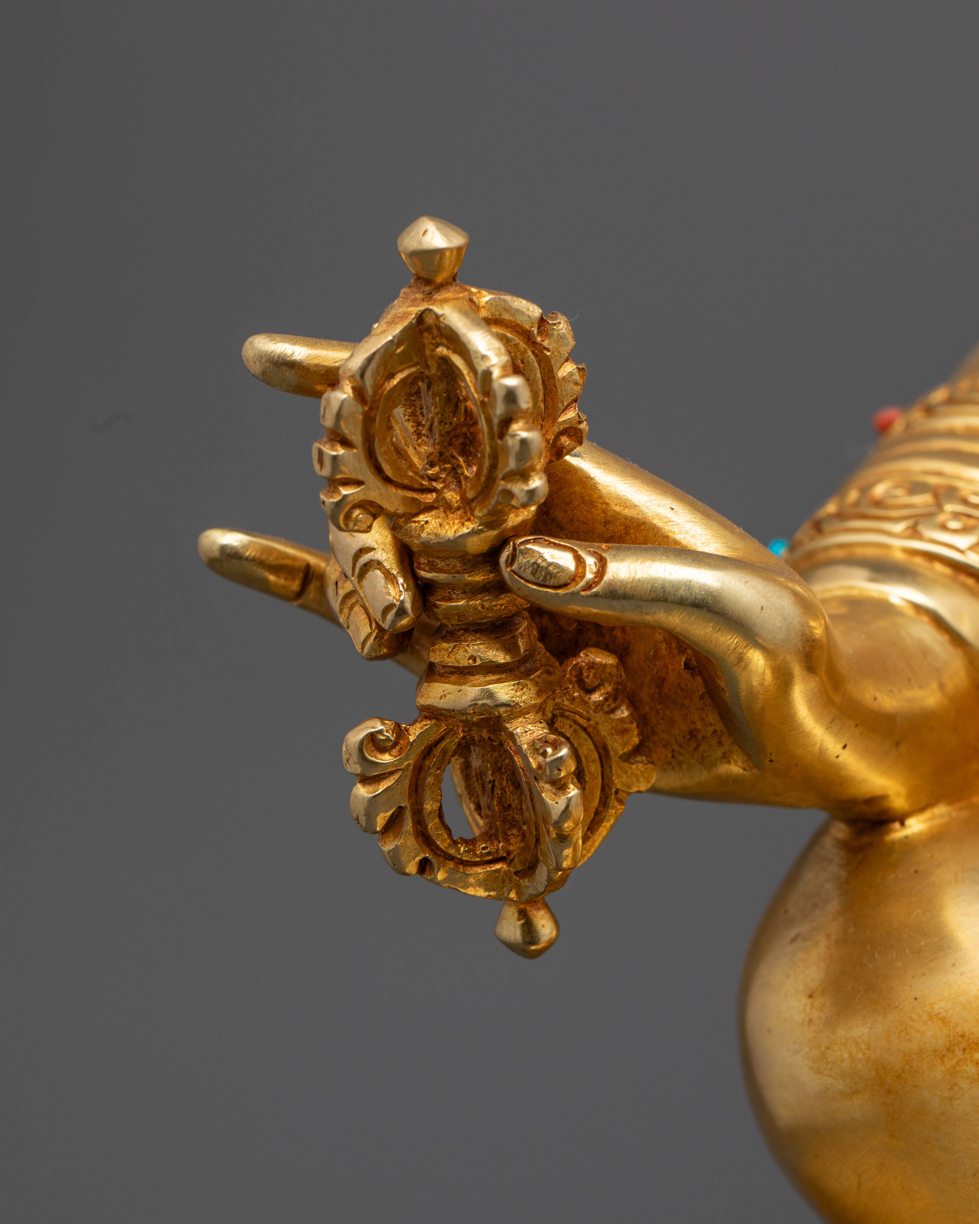 Guru Rinpoche Statue | Hand-Carved Tibetan Padmasambhava Sculpture