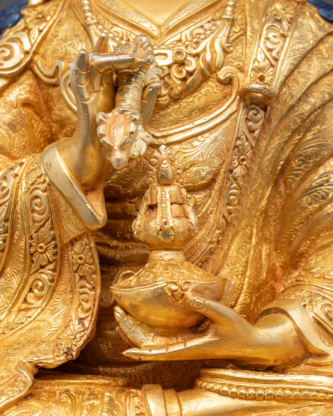 Handcrafted Guru Padma Vajra Statue | Sacred Buddhist Decor from Nepal