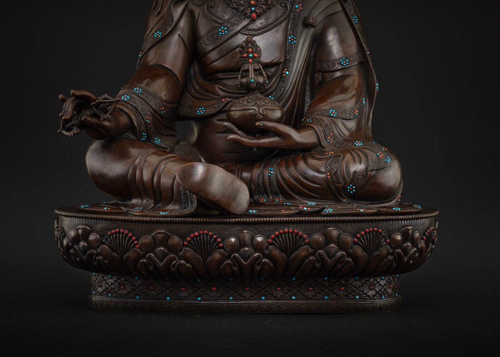 34.65"Inch Guru Rinpoche Mantra Statue