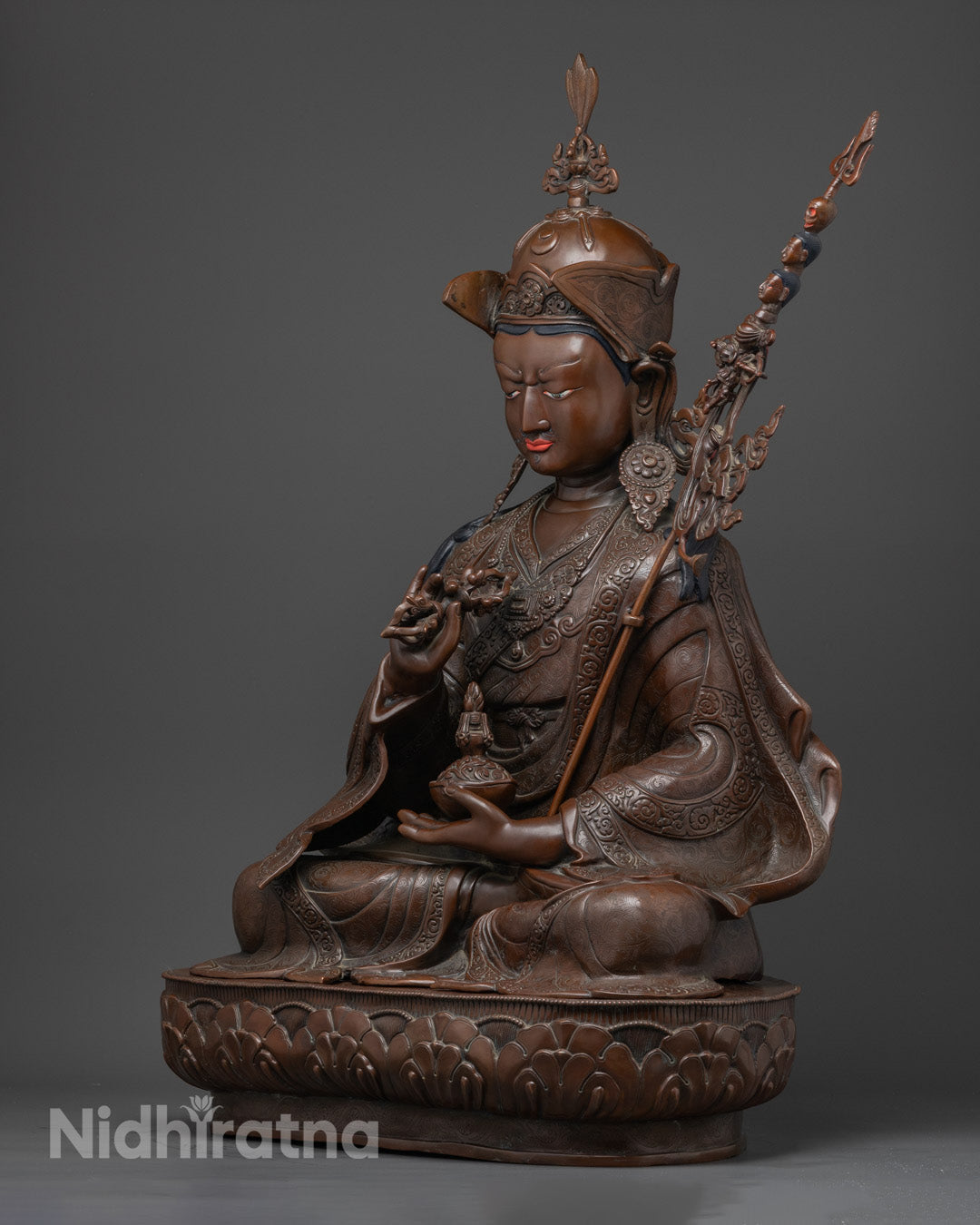 Enlightened Buddhist Guru Tsokye Dorje Sculpture