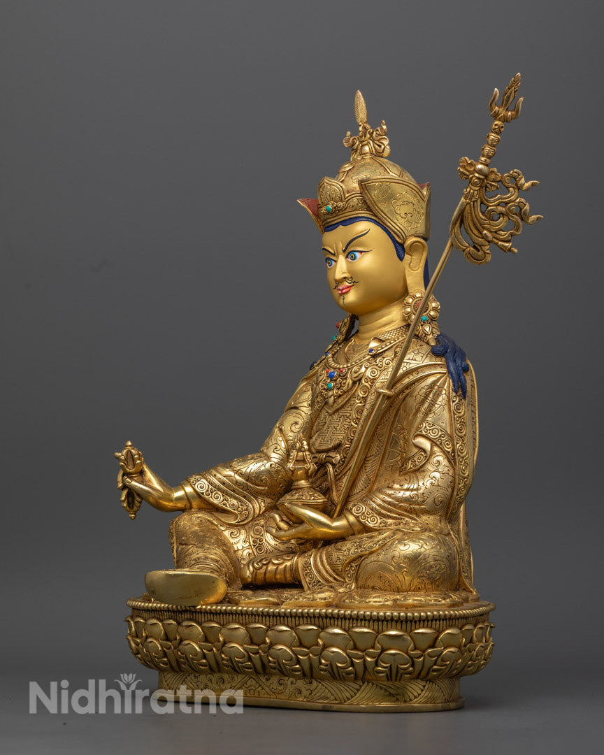 Guru Rinpoche Sculpture for Protection and Spiritual Awakening