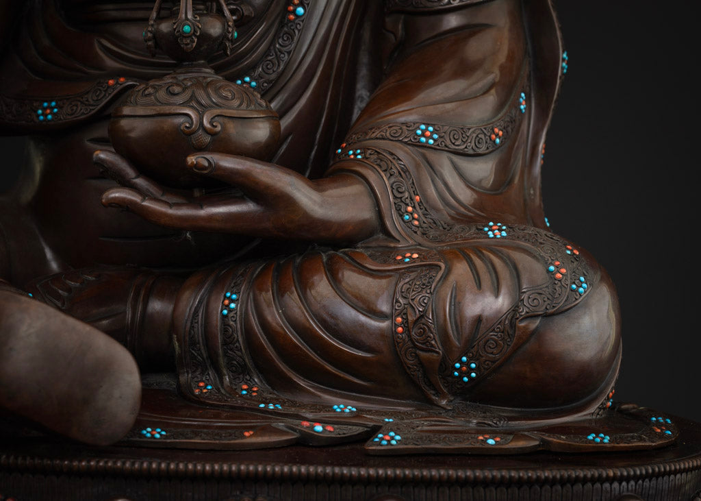 34.65"Inch Guru Rinpoche Mantra Statue