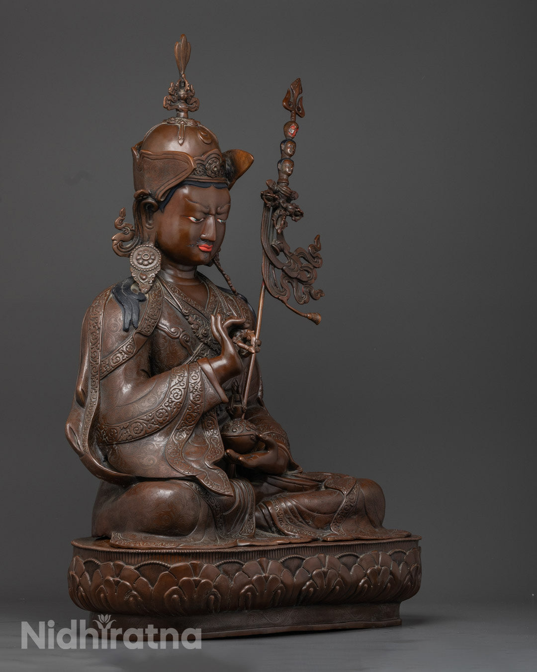 Enlightened Buddhist Guru Tsokye Dorje Sculpture