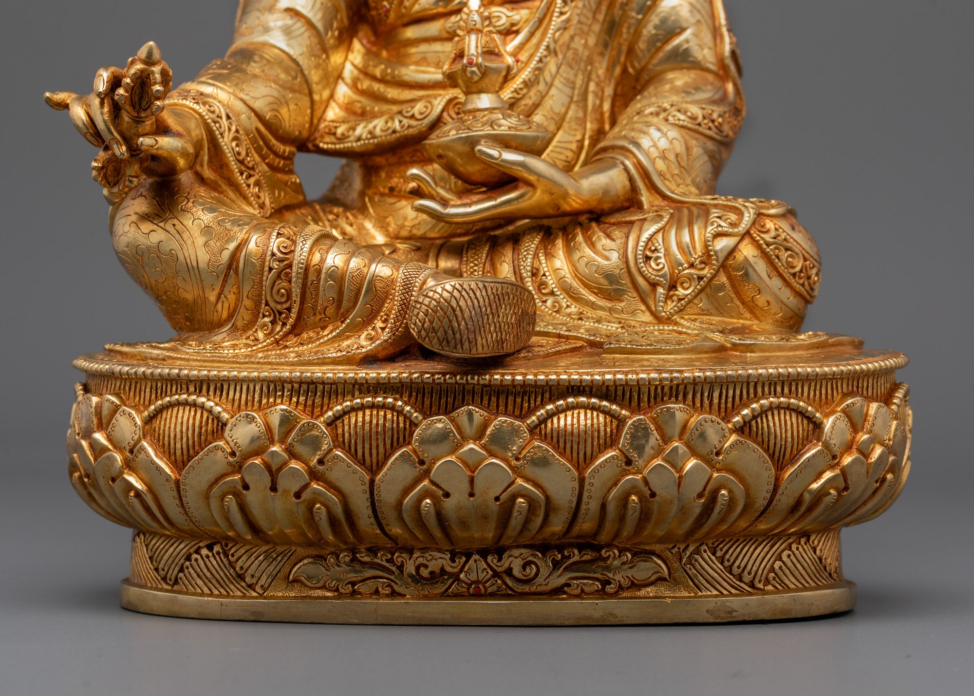Handmade Guru Rinpoche Statue | Himalayan Padmasambhava Sculpture