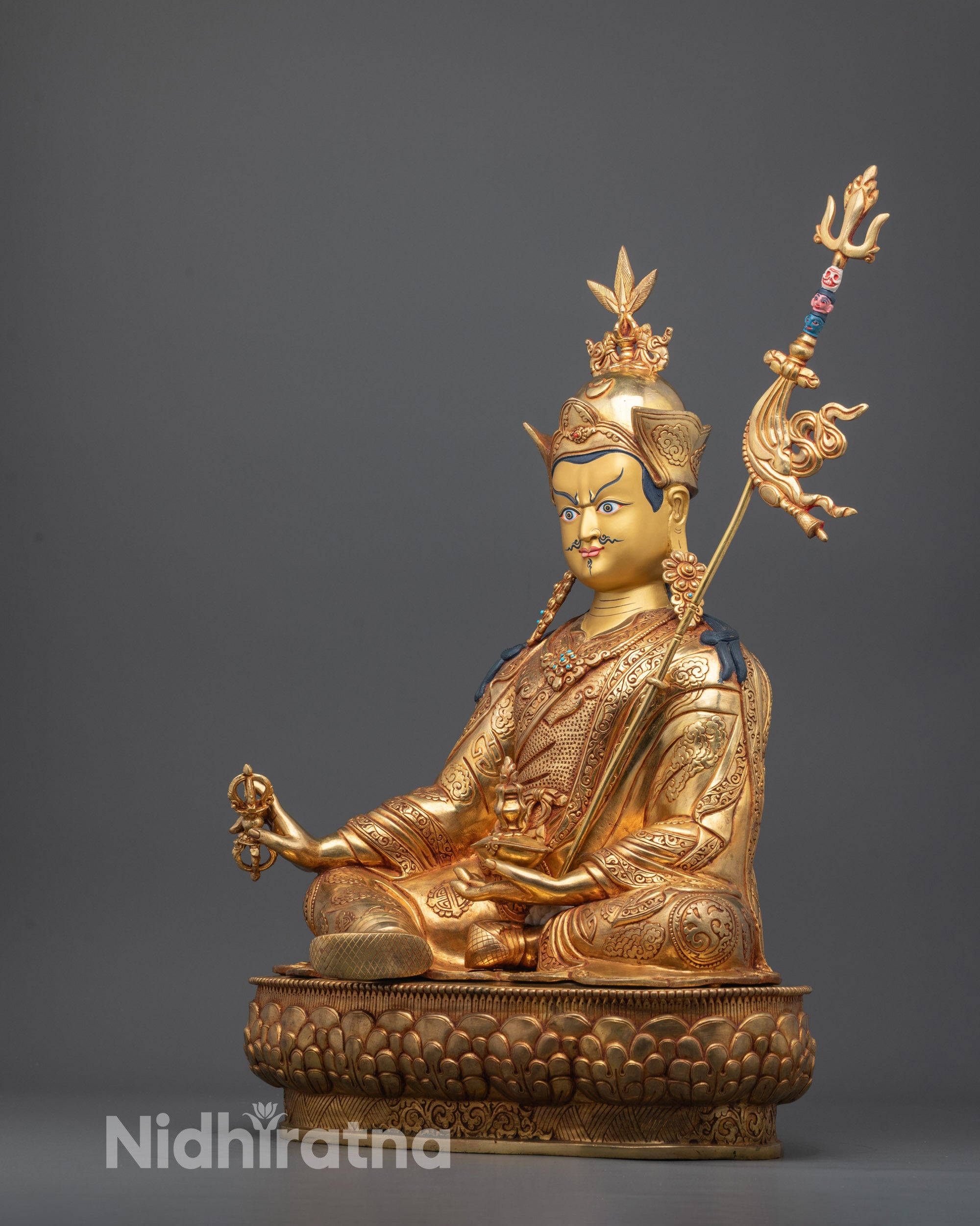 Guru Rinpoche Statue | Traditional Himalayan Buddhist Art