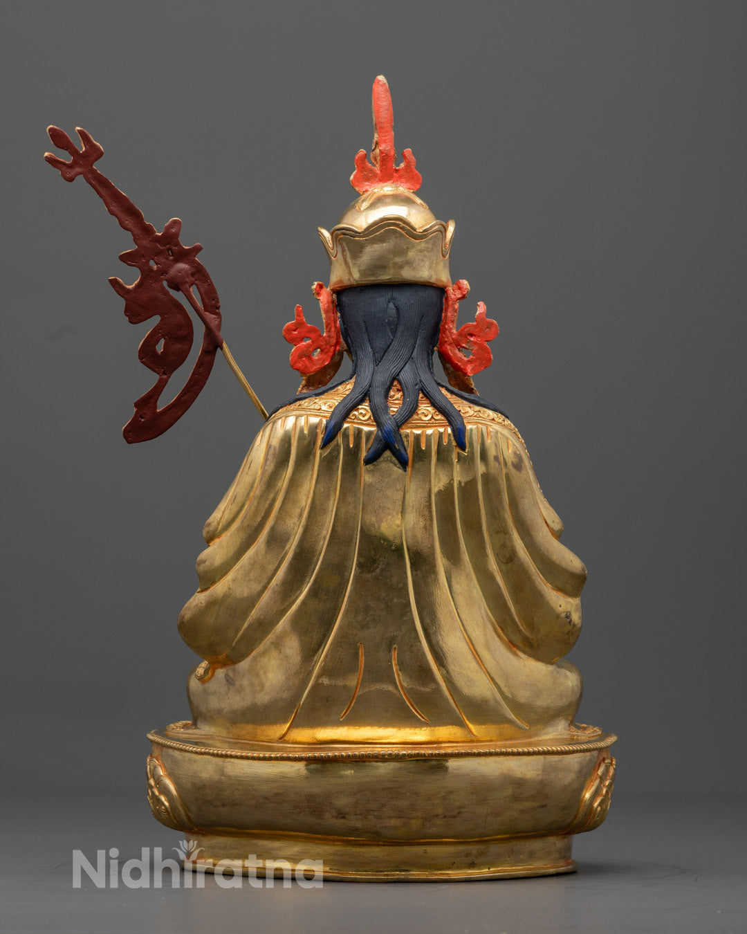 Handcrafted Guru Tsokye Dorje Sculpture | 24K Gold Gilded