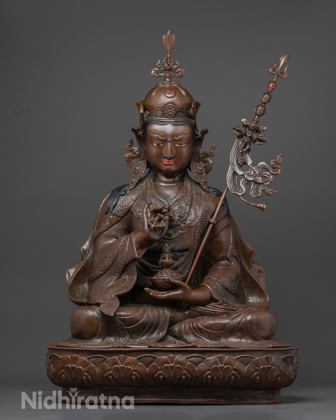 Enlightened Buddhist Guru Tsokye Dorje Sculpture