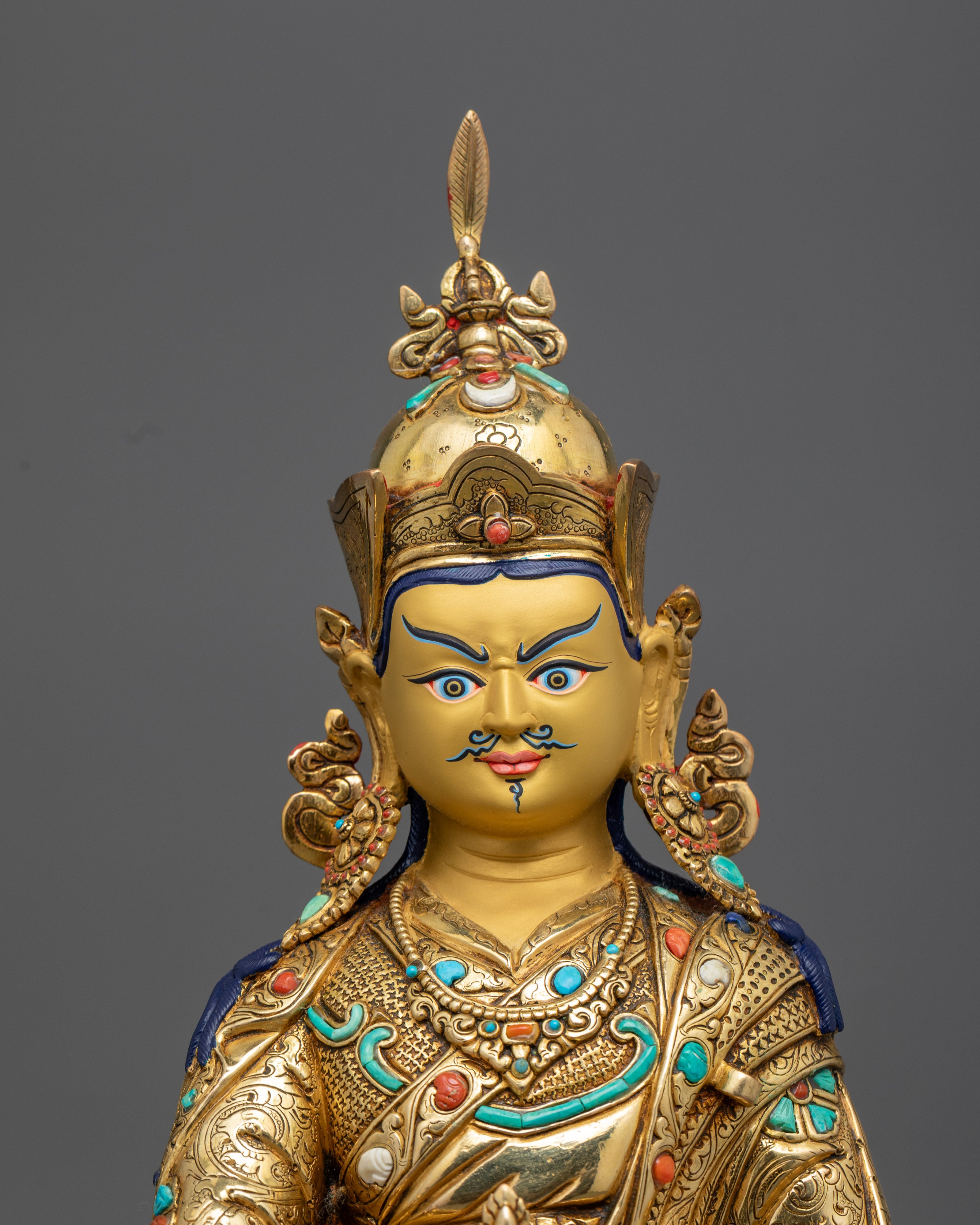Authentic Guru Rinpoche Statue | Handmade Padmasambhava Statue