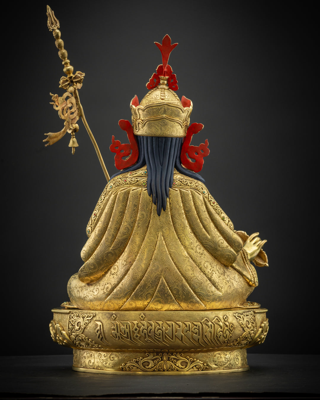 Nepalese Guru Rinpoche Statue | Hand-Carved in Nepal