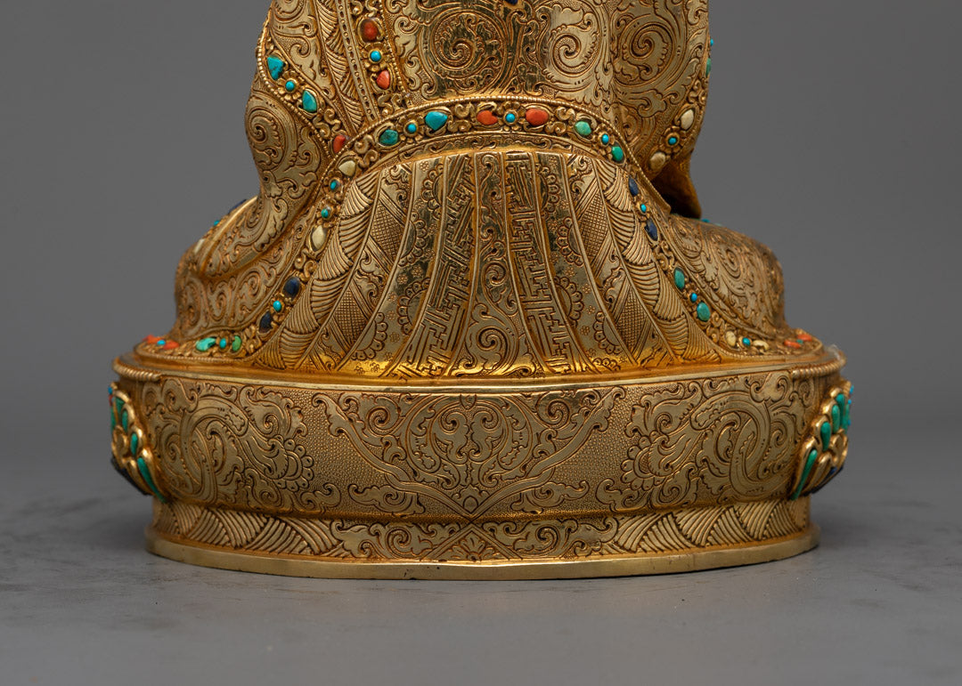 Guru Tsokye Dorje Statue | 24k Gold-Gilded Buddhist