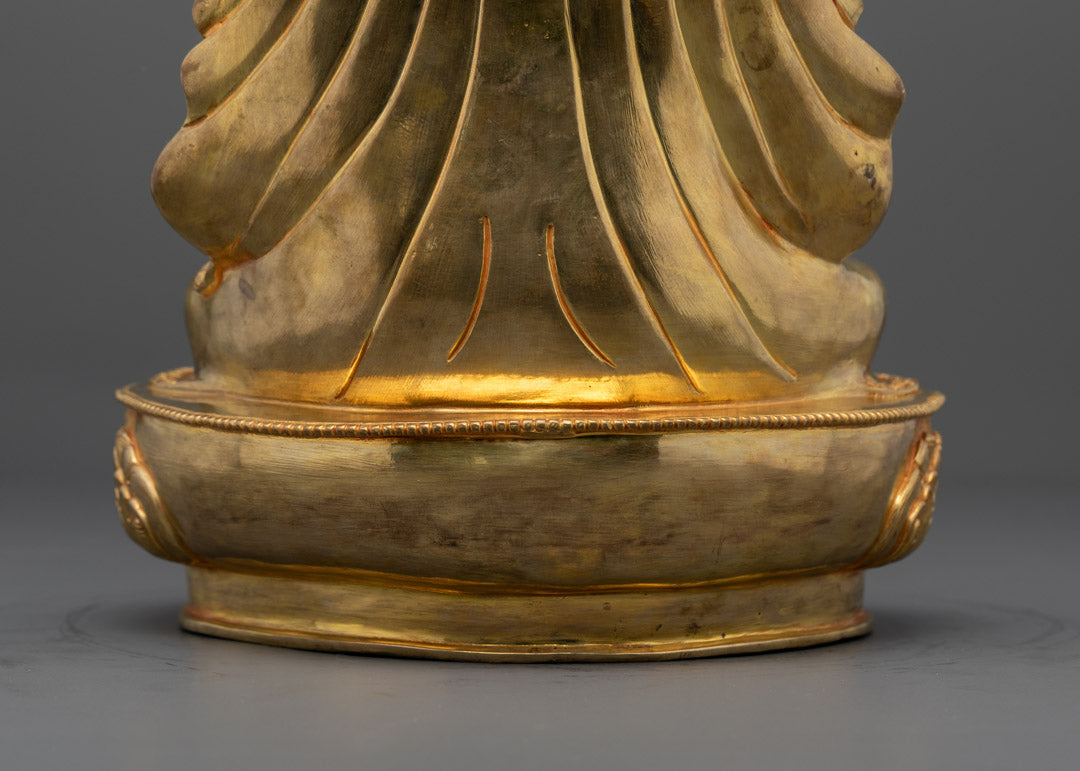 Handcrafted Guru Tsokye Dorje Sculpture | 24K Gold Gilded