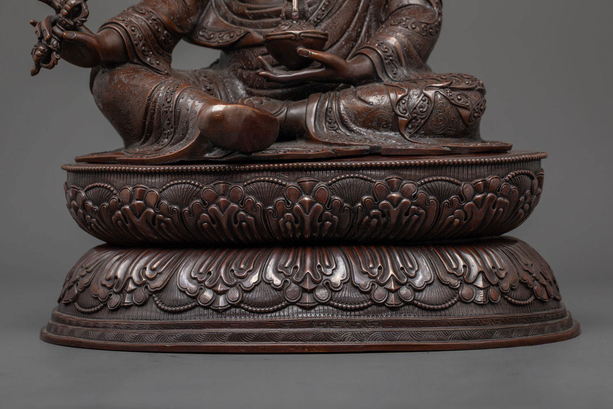 Oxidized Guru Rinpoche Statue | Illuminate Your Path to Enlightenment