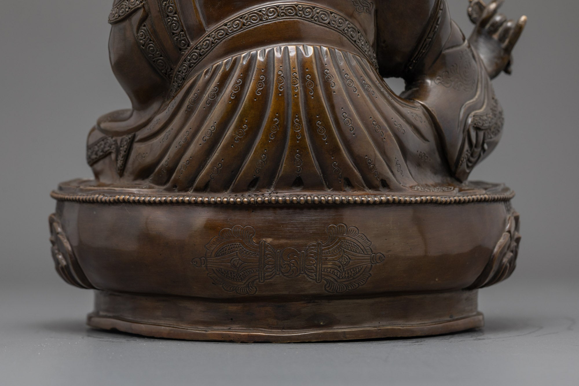 Buy Oxidized Guru Rinpoche Statue | Sacred Tibetan Buddhist Sculpture