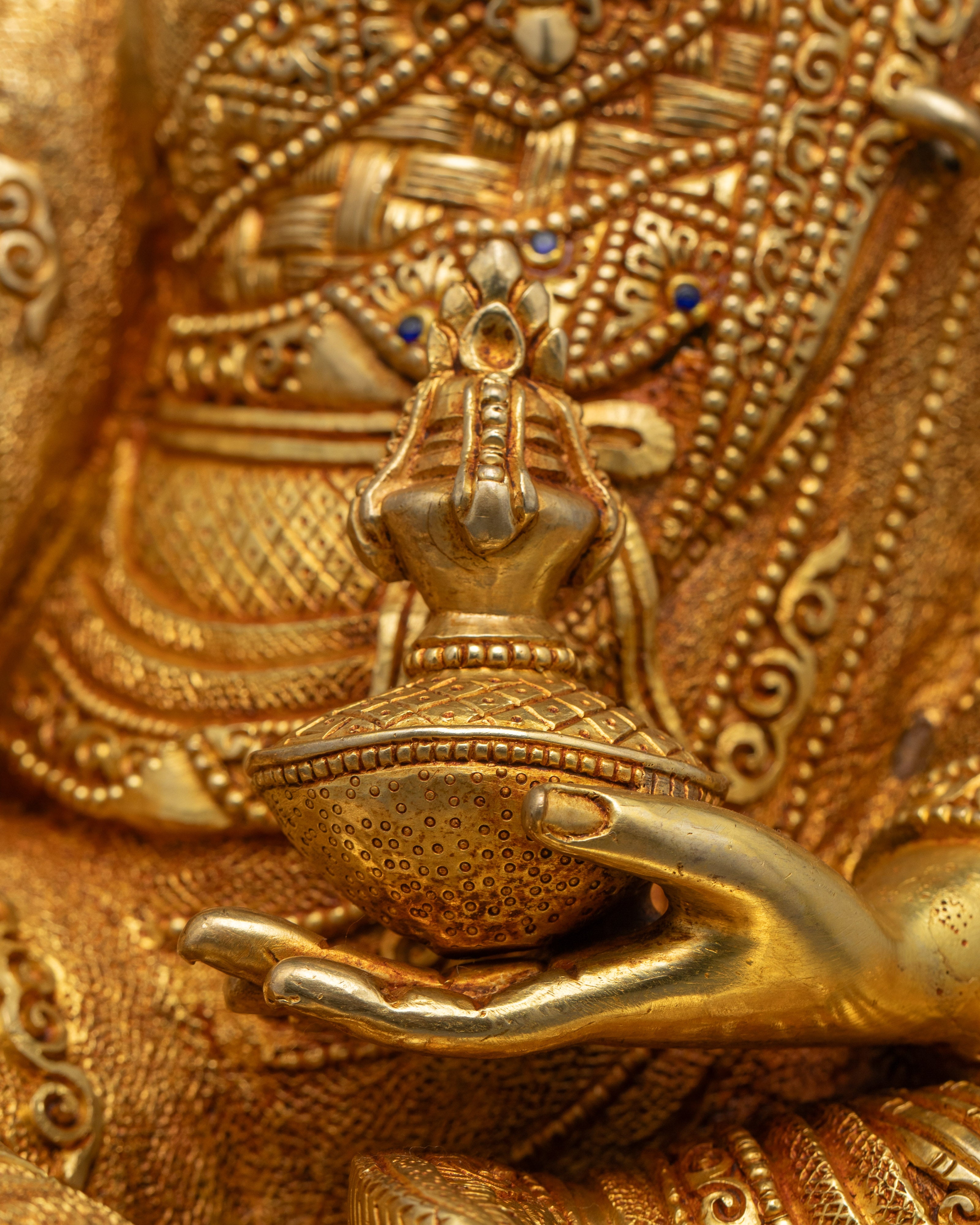 Handcrafted Guru Rinpoche Statue | Authentic Nepalese Art