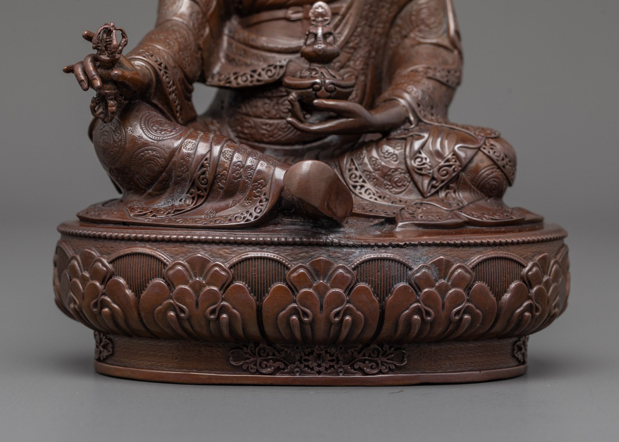 Buy Machine-Made Guru Rinpoche Oxidized Copper Statue