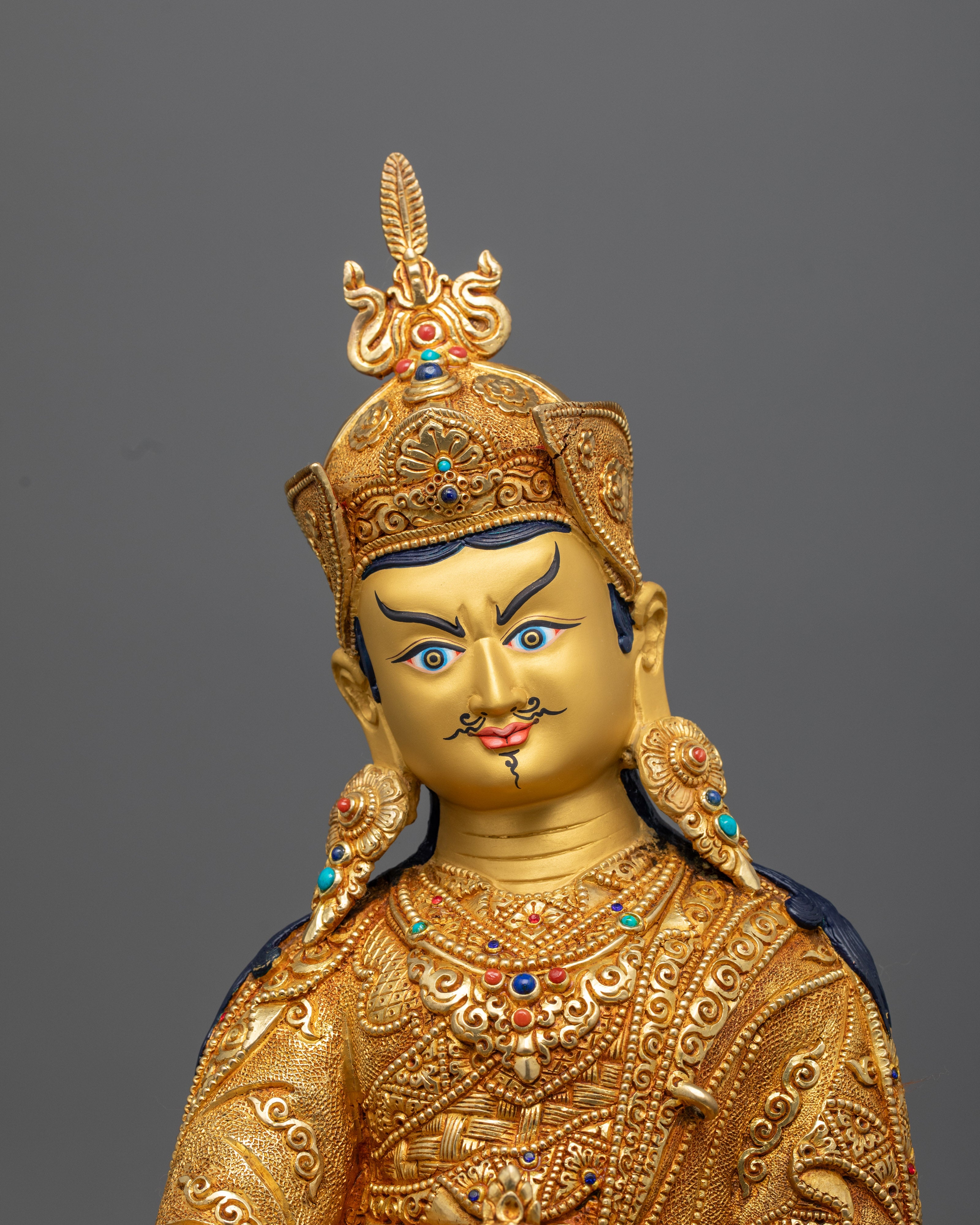 Handcrafted Guru Rinpoche Statue | Authentic Nepalese Art