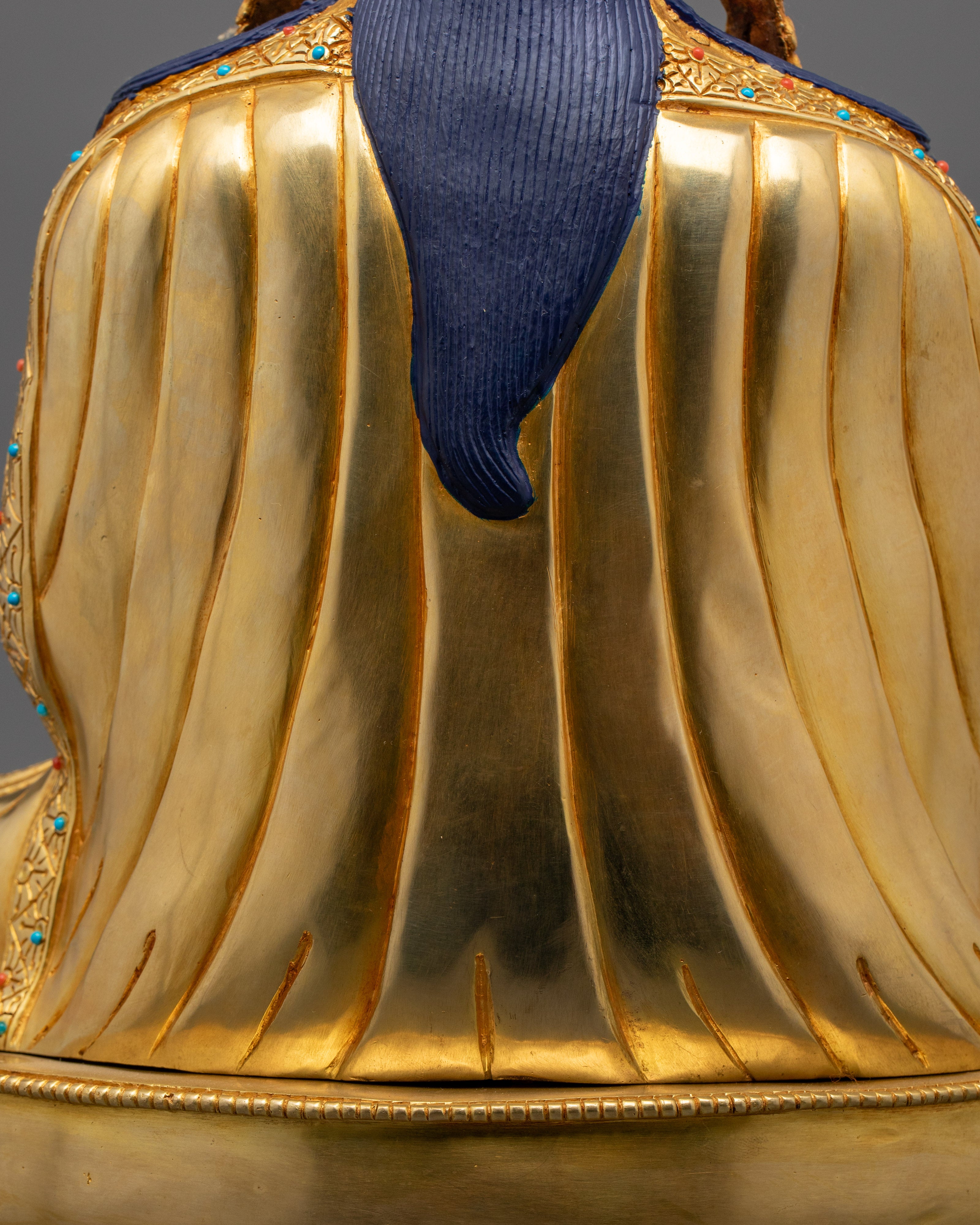 Guru Rinpoche Statue | Hand-Carved Tibetan Padmasambhava Sculpture