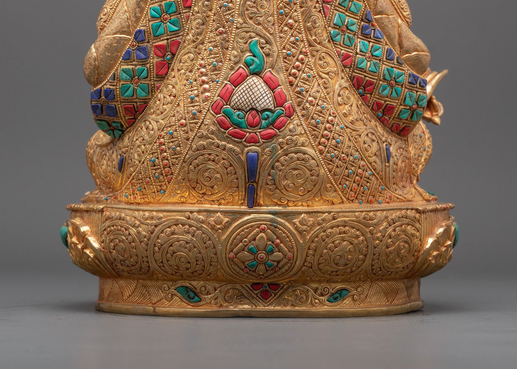 Traditional Guru Rinpoche Statue | Padmasambhava Tibetan Deity