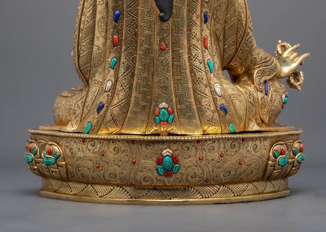 Handcrafted Guru Rinpoche Sculpture | The Lion of the Shakya clan