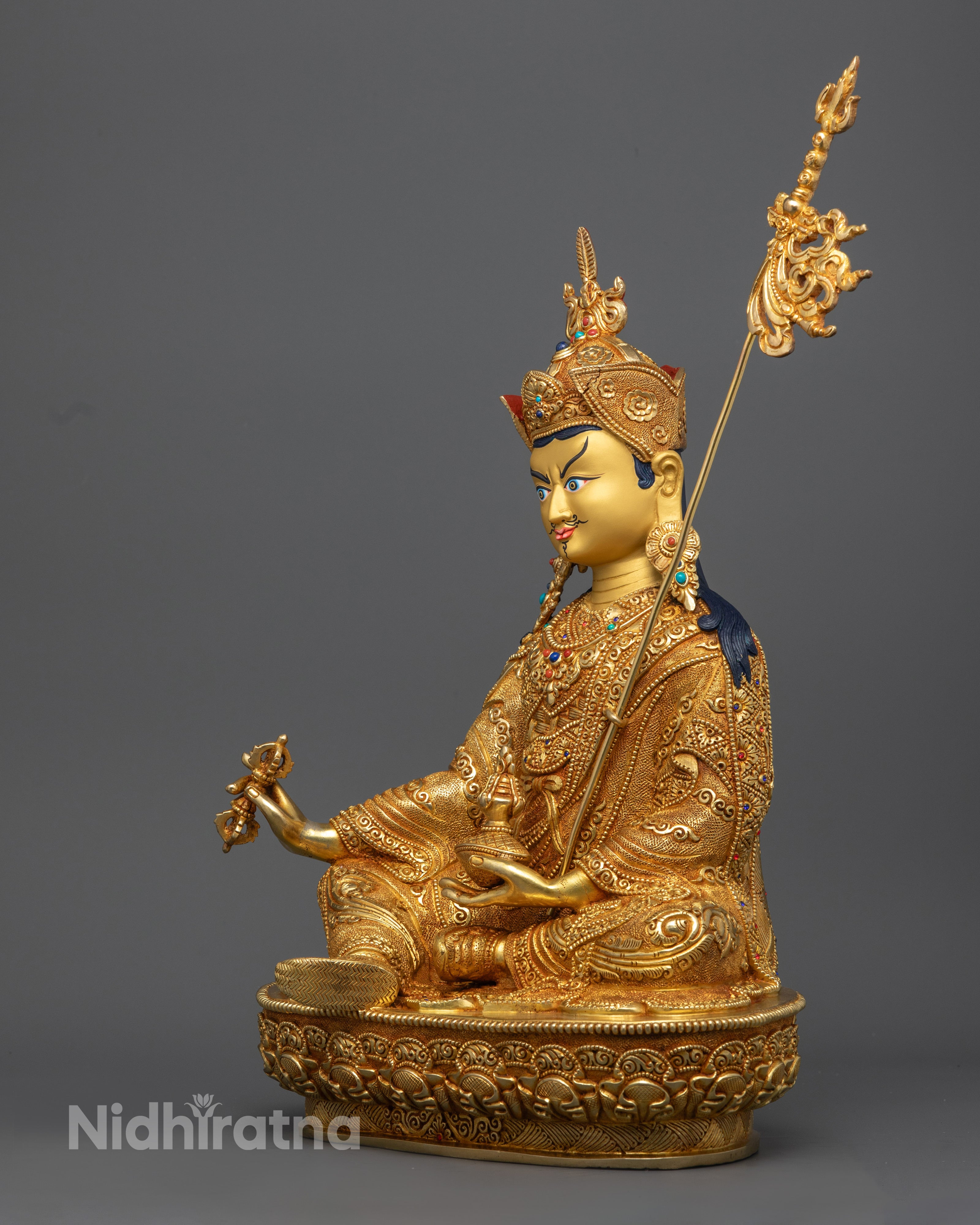 Handcrafted Guru Rinpoche Statue | Authentic Nepalese Art