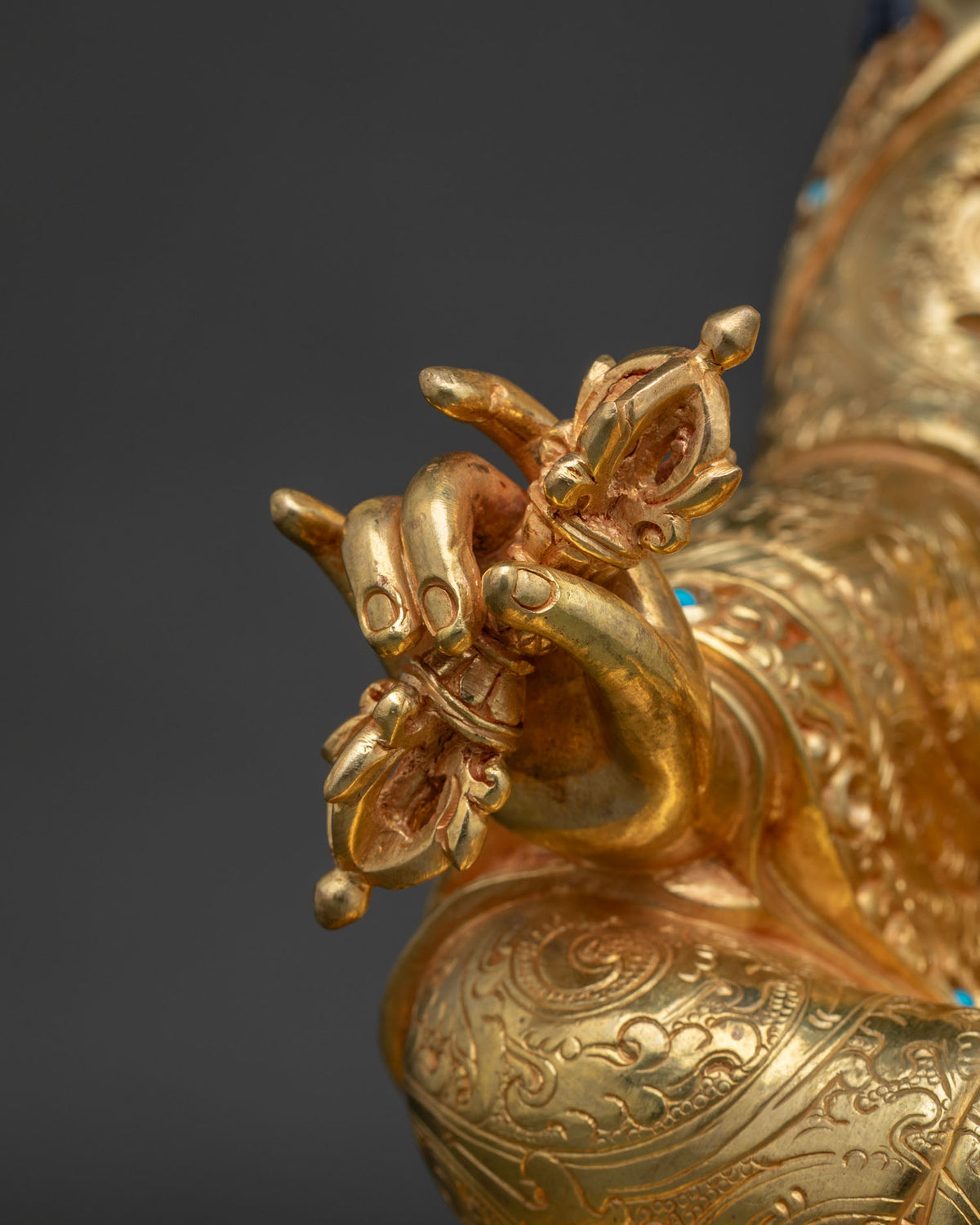 Premium Guru Rinpoche Statue | Tibetan Lotus-Born Master Sculpture